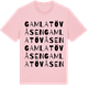 Pink Cotton t-shirt med Gamla Tövåsen ordlek t-shirt