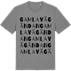 Mid Heather Gray t-shirt med Gamla vägändan ordlek t-shirt
