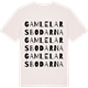 Vintage White t-shirt med Gamle Larsbodarna ordlek t-shirt