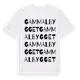 White t-shirt med Gammalbygget ordlek t-shirt