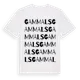 White t-shirt med Gammals ordlek t-shirt