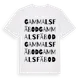 White t-shirt med Gammals Fäbod ordlek t-shirt