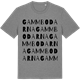 Mid Heather Gray t-shirt med Gammbodarna ordlek t-shirt