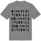 Mid Heather Gray t-shirt med Gammelsätervallen ordlek t-shirt