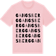 Pink Cotton t-shirt med Gangsberg ordlek t-shirt