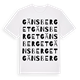 White t-shirt med Gänsberget ordlek t-shirt