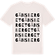 Vintage White t-shirt med Gänsberget ordlek t-shirt