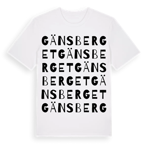 Gänsberget ordlek t-shirt – ekologisk bomull t-shirt från Pinshirt