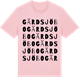 Pink Cotton t-shirt med Gärdsjöbo ordlek t-shirt