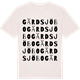 Vintage White t-shirt med Gärdsjöbo ordlek t-shirt