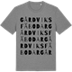 Mid Heather Gray t-shirt med Gårdviks fäbodar ordlek t-shirt
