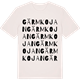 Vintage White t-shirt med Gärmkojan ordlek t-shirt