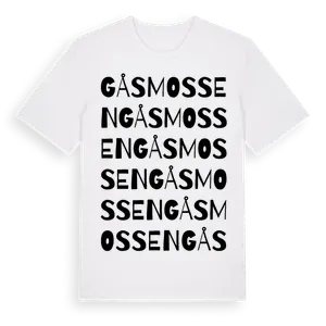 Gåsmossen ordlek t-shirt – ekologisk bomull t-shirt från Pinshirt