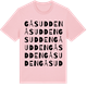 Pink Cotton t-shirt med Gåsudden ordlek t-shirt
