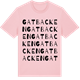 Pink Cotton t-shirt med Gatbacken ordlek t-shirt