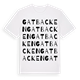 White t-shirt med Gatbacken ordlek t-shirt