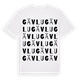 White t-shirt med Gävlu ordlek t-shirt