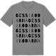 Mid Heather Gray t-shirt med Gessibodarna ordlek t-shirt