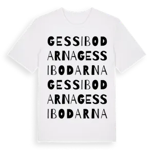 Gessibodarna ordlek t-shirt – ekologisk bomull t-shirt från Pinshirt