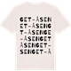 Vintage White t-shirt med Get-åsen ordlek t-shirt