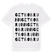 Getbo brunn ordlek t-shirt