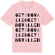 Pink Cotton t-shirt med Getingvallen ordlek t-shirt