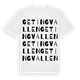 White t-shirt med Getingvallen ordlek t-shirt