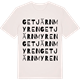 Vintage White t-shirt med Getjärnmyren ordlek t-shirt