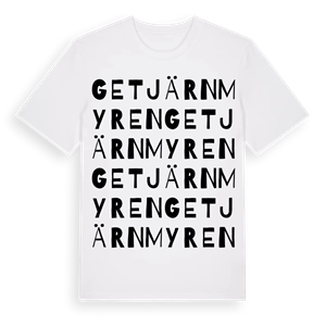 Getjärnmyren ordlek t-shirt – ekologisk bomull t-shirt från Pinshirt