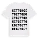 White t-shirt med Gettorget ordlek t-shirt