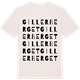 Vintage White t-shirt med Gillerberget ordlek t-shirt
