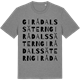 Mid Heather Gray t-shirt med Girådalssätern ordlek t-shirt