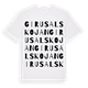 White t-shirt med Girusalskojan ordlek t-shirt
