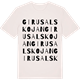 Vintage White t-shirt med Girusalskojan ordlek t-shirt