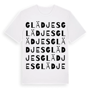Glädjes ordlek t-shirt – ekologisk bomull t-shirt från Pinshirt