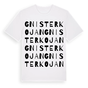 Gnisterkojan ordlek t-shirt – ekologisk bomull t-shirt från Pinshirt