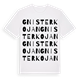 Gnisterkojan ordlek t-shirt