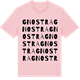 Pink Cotton t-shirt med Gnostra ordlek t-shirt