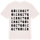 Vintage White t-shirt med Göberget ordlek t-shirt