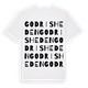 Godrisheden ordlek t-shirt