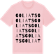 Pink Cotton t-shirt med Goliats ordlek t-shirt