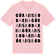 Pink Cotton t-shirt med Göransbodarna ordlek t-shirt