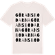 Vintage White t-shirt med Göransbodarna ordlek t-shirt
