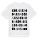White t-shirt med Göransbodarna ordlek t-shirt