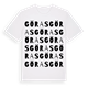 White t-shirt med Göras ordlek t-shirt