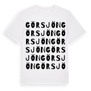 Görsjön ordlek t-shirt – ekologisk bomull t-shirt från Pinshirt