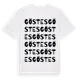 White t-shirt med Göstes ordlek t-shirt
