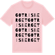 Pink Cotton t-shirt med Gotrisberget ordlek t-shirt