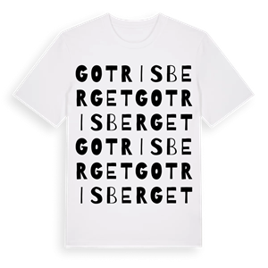 Gotrisberget ordlek t-shirt – ekologisk bomull t-shirt från Pinshirt