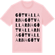Pink Cotton t-shirt med Götvallarna ordlek t-shirt